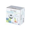 Oczko V-TAC GU10 asymetryczne wpuszczane białe/czarne okrągłe VT-874-WB 3 lata gwarancji